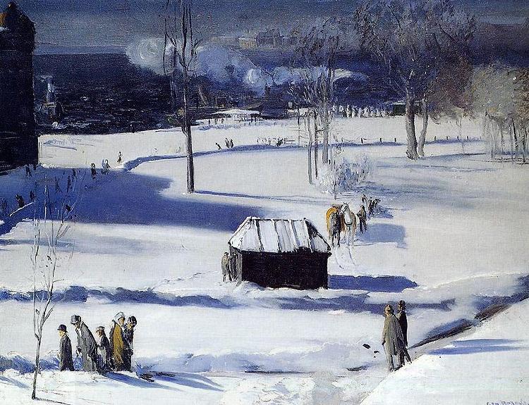 George Wesley Bellows Blue Snow the Battery China oil painting art